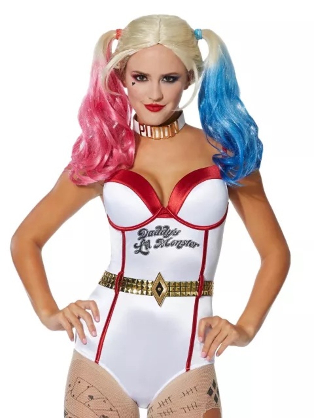 Official DC Comics Suicide Squad Harley Quinn Inspired Costume Bodysuit